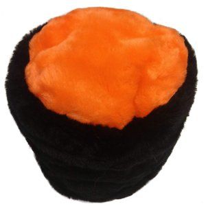 The Hayden Lane Collection American-Made Black & Orange Faux Fur Winter Hat